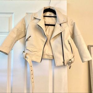 ZARA leather biker jacket Kid girl